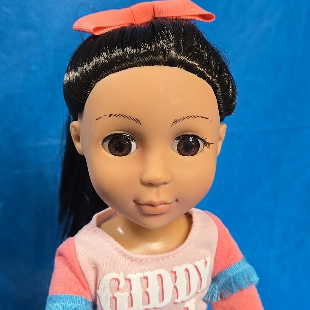 Glitter Girl Dark Brown Hair/ Brown Eyes